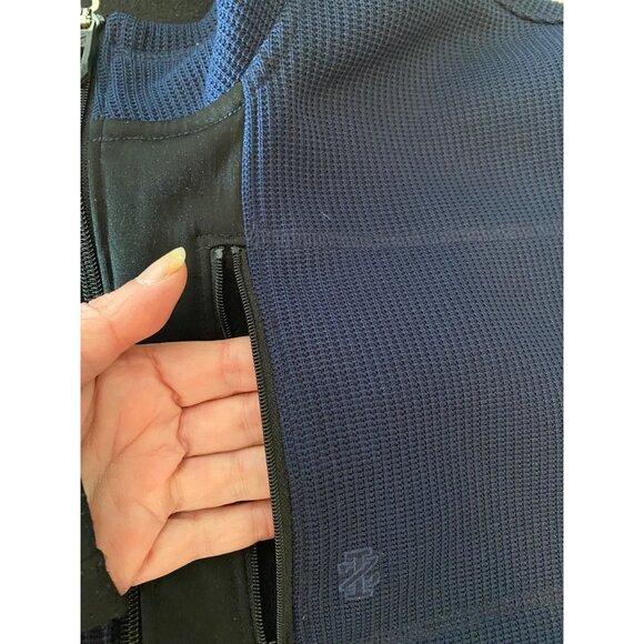 Izod Mens Advantage Performance Stretch Jacket Blue/Black Full Zip XL - Picture 5 of 10
